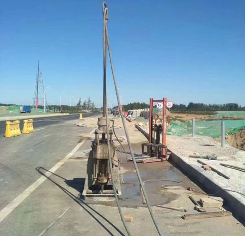 阳高公路高聚物注浆加固